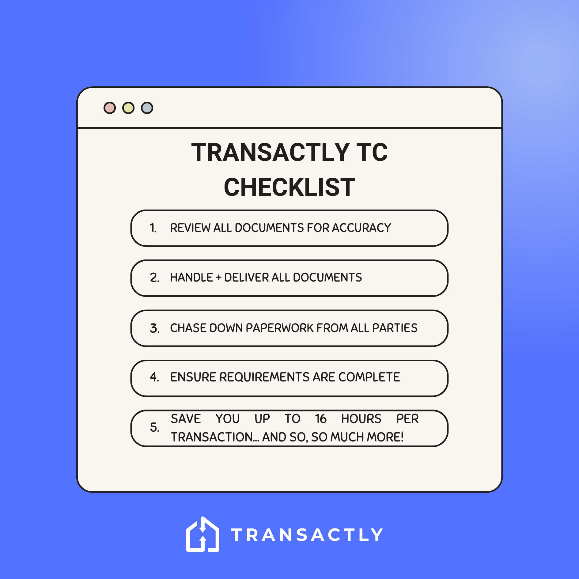 TC CHECKLIST - 328-1