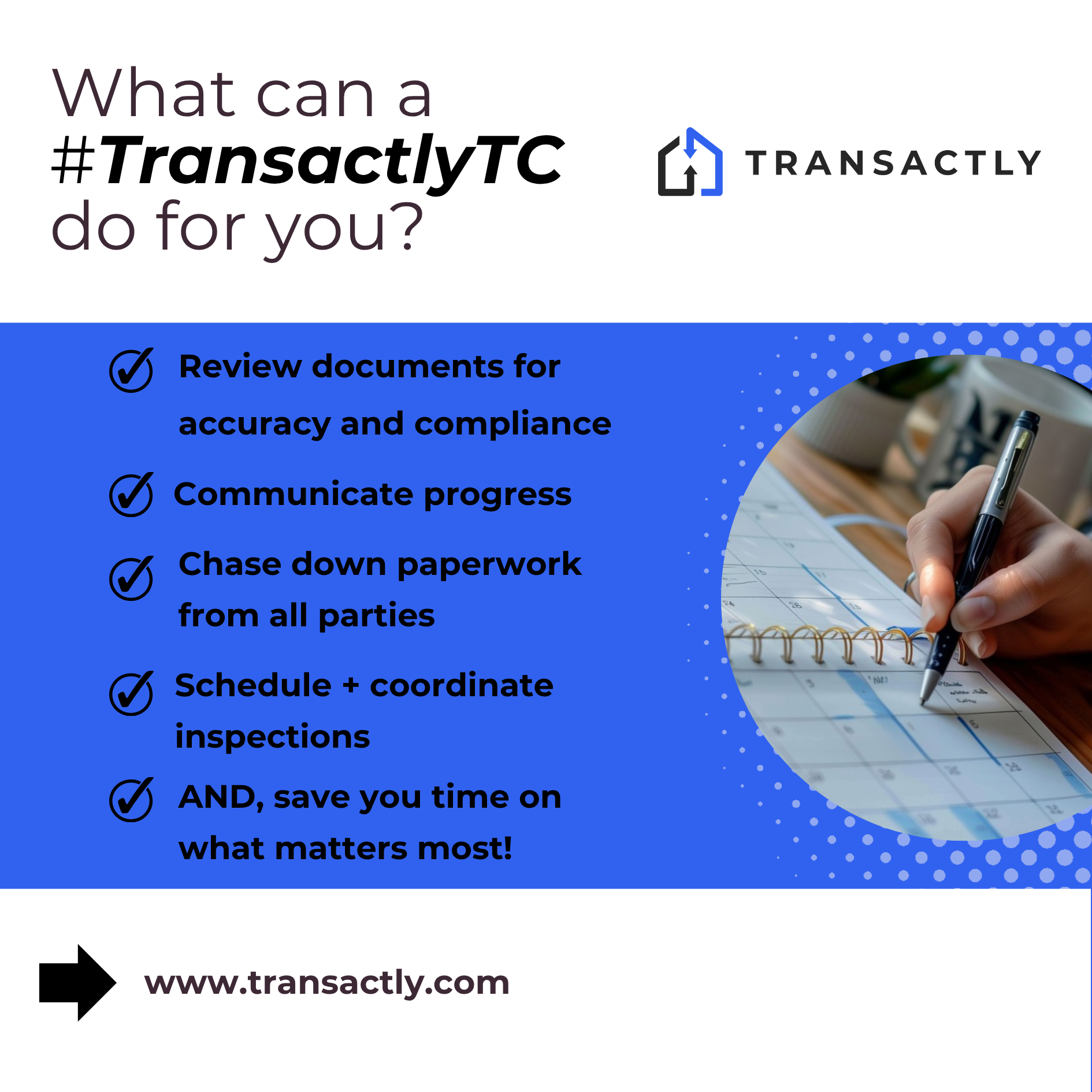 What can a #TransactlyTC do for you - 1112